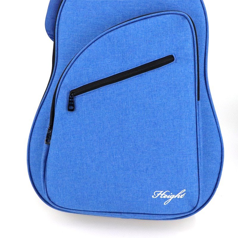 Front bag of blue guitar bag