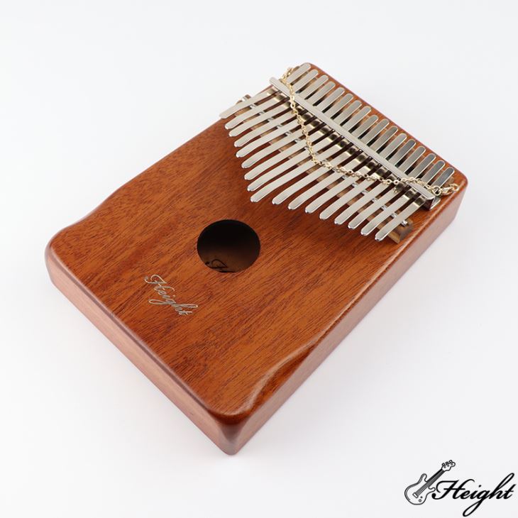 Kahepoolne klahvid Kalimba Solid Mahogany Thumb Piano Mbira Instrument