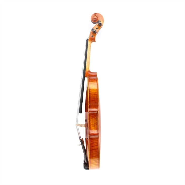 Brown Gloss Student Solid Violin For Pratice
