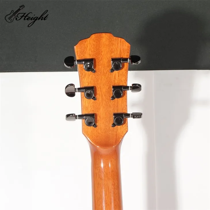Wave Pattern Spruce Wood Acoustic Guitar